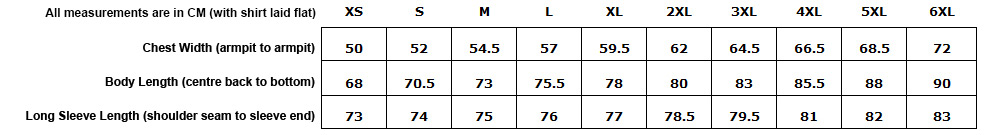 Size Charts